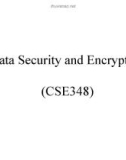 Lecture Data security and encryption - Chapter 1: Overview