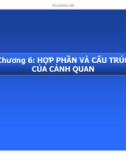 Bài giảng Địa lý cảnh quan: Chương 6 - PGS.TS. Hà Quang Hải