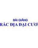 Bài giảng Trắc địa đại cương - ĐH Xây dựng