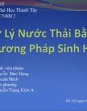 BÀI GIẢNG VỀ XỬ LÝ NƯỚC THẢI BẰNG PHƯƠNG PHÁP SINH HỌC