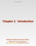 Lecture Database system concepts (5/e): Chapter 1 - Silberschatz, Korth, Sudarshan