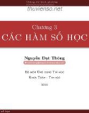 Bài giảng Nhập môn Số học thuật toán: Chương 3, 4, 5 - Nguyễn Đạt Thông