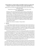 Ảnh hưởng của dịch chiết nấm đông trùng hạ thảo tới tế bào và DNA của vi khuẩn Bacillus subtilis bị chiếu xạ