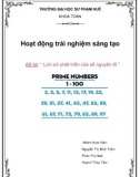 Hoạt động trải nghiệm sáng tạo - Đề tài: Lịch sử phát triển của số nguyên tố