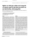 Nghiên cứu đánh giá ô nhiễm môi trường đất và công tác quản lý chất thải rắn tại khu vực mỏ than Núi Béo, tỉnh Quảng Ninh