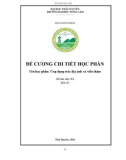 Đề cương chi tiết học phần: Ứng dụng trắc địa ảnh và viễn thám