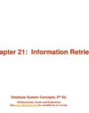 Lecture Database system concepts (6/e): Chapter 21 - Silberschatz, Korth, Sudarshan