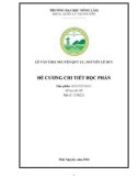 Đề cương chi tiết học phần: Bản đồ học