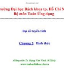 Chương 2: Định thức