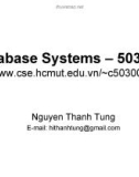 Lecture Database Systems - Chapter 0: Welcome (Nguyen Thanh Tung)