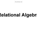 Lecture Database Systems - Chapter 5: Relational algebra (Nguyen Thanh Tung)