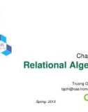 Lecture Database Systems - Chapter 5: Relational algebra (Trương Quỳnh Chi)