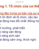 Bài giảng Sinh học đại cương - Chương 1