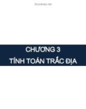 Bài giảng Trắc địa đại cương - Chương 3: Tính toán trắc địa