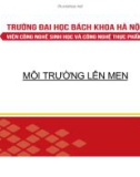 Bài giảng Kỹ thuật lên men: Chương 3 - Phạm Tuấn Anh