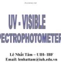 Bài giảng Phương pháp phổ UV-Vis - Lê Nhất Tâm