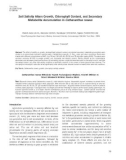 Soil salinity alters growth, chlorophyll content, and secondary metabolite accumulation in catharanthus roseus