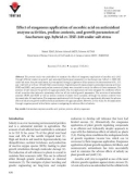 Effect of exogenous application of ascorbic acid on antioxidant enzyme activities, proline contents, and growth parameters of Saccharum spp. hybrid cv. HSF-240 under salt stress