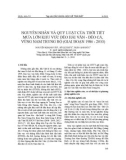 Nguyên nhân và quy luật của thời tiết mưa lớn khu vực Hải Vân - Đèo Cả, vùng Nam Trung Bộ (giai đoạn 1986 2010)