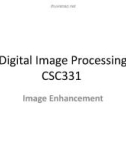 Lecture Digital image processing - Lecture 12: Image enhancement