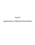 WETLAND PLANTS: BIOLOGY AND ECOLOGY - CHAPTER 9