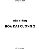 Bài Giảng Hóa Đại Cương 2 - Chương 1