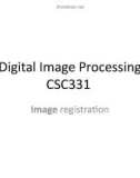 Lecture Digital image processing - Lecture 22: Image registration