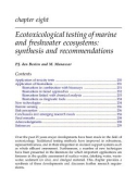 Ecotoxicological Testing of Marine and Freshwater Ecosystems: Emerging Techniques, Trends, and Strategies - Chapter 8