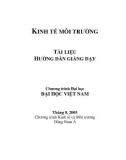 Bài giảng về Kinh tế môi trường