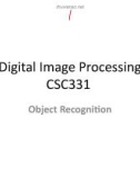 Lecture Digital image processing - Lecture 32: Object Recognition