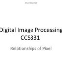 Lecture Digital image processing - Lecture 5: Relationships of Pixel