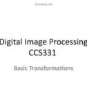 Lecture Digital image processing - Lecture 6: Transformations