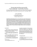 Phương pháp hệ thống trong tìm hiểu 'văn hóa nhận thức' truyền thống Việt Nam (Áp dụng phương pháp hệ thống vào việc dạy - học bài Văn hóa nhận thức trong Giáo trình Cơ sở văn hóa Việt Nam của GS.TS. Trần Ngọc Thêm)