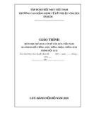 Giáo trình Cơ sở văn hóa Việt Nam (Ngành/nghề: Tiếng Anh, Tiếng Nhật, Tiếng Hàn) - Trường CĐ Kinh tế - Kỹ thuật Vinatex TP. HCM