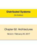 Lecture Distributed systems (3/E) - Chapter 2: Architectures