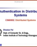 Lecture Distributed Systems - Lecture 13: Authentication in Distributed Systems