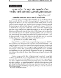 Quan điểm của Nhật Bản tại biển Đông và hàm ý đối với chiến lược của Trung Quốc