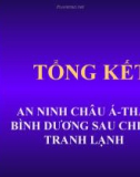 Tổng kết an ninh Châu Á -Thái Bình Dương sau chiến tranh lạnh