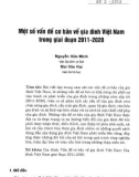 Một số vấn đề cơ bản về gia đình Việt Nam trong giai đoạn 2011 - 2020