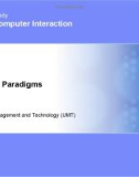 Lecture Human-Computer interaction - Lesson 15: Interaction paradigms