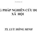 Bài giảng Phương pháp nghiên cứu dư luận xã hội - TS. Lưu Hồng Minh