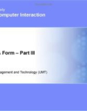 Lecture Human-Computer interaction - Lesson 28: Behavior & form (Part 3)