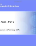 Lecture Human-Computer interaction - Lesson 37: Behavior & form (Part 5)