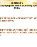 Bài giảng môn Đường lối cách mạng của Đảng cộng sản Việt Nam - Chương 5: Đường lối xây dựng nền kinh tế thị trường định hướng XHCN