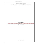 Giáo trình Công tác xã hội với người có và bị ảnh hưởng bởi HIV (Nghề Công tác xã hội - Trình độ Cao đẳng) - CĐ GTVT Trung ương I