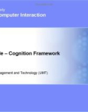 Lecture Human-Computer interaction - Lesson 6: Human side – Cognition framework