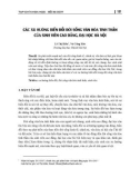 Các xu hướng biến đổi đời sống văn hóa tinh thần của sinh viên cao đẳng, đại học Hà Nội