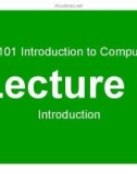 Lecture Introduction to computing - Lesson 1: Introduction