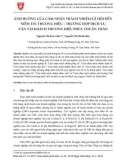 Ảnh hưởng của cảm nhận trách nhiệm xã hội đến niềm tin thương hiệu – trường hợp dịch vụ vận tải khách thương hiệu Phúc Thuận Thảo