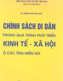 Chính sách di dân trong quá trình phát triển kinh tế - xã hội ở các tỉnh miền núi - TS. Đặng Nguyên Anh